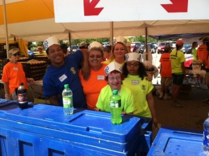 David, Sheryl, Dee, Amanda and Tribecca volunteering at Brat days.