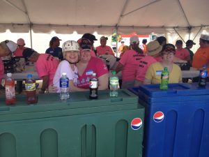 Dawn, Karin and Lisa helping out with sodas 