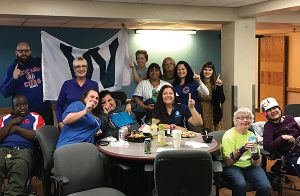 Cubs victory party